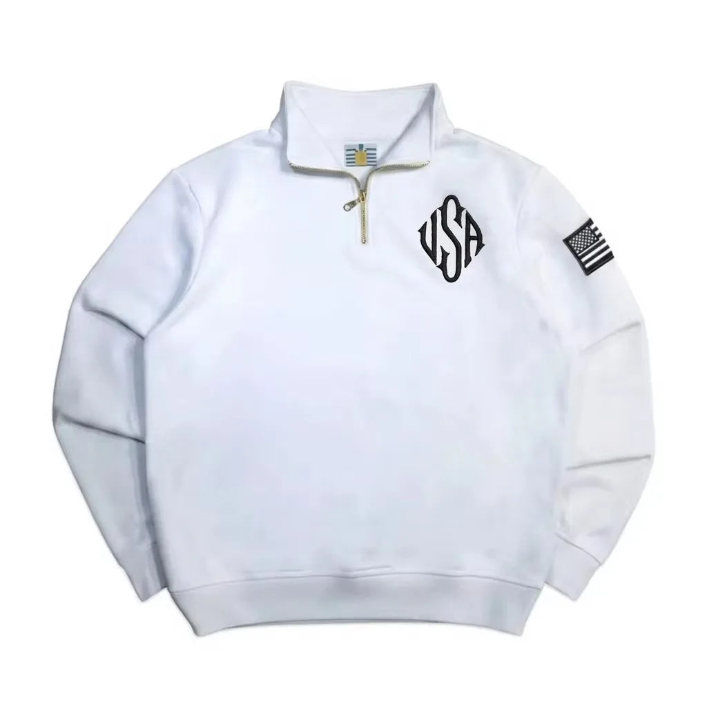 "Epstein" Retro Quarterzip