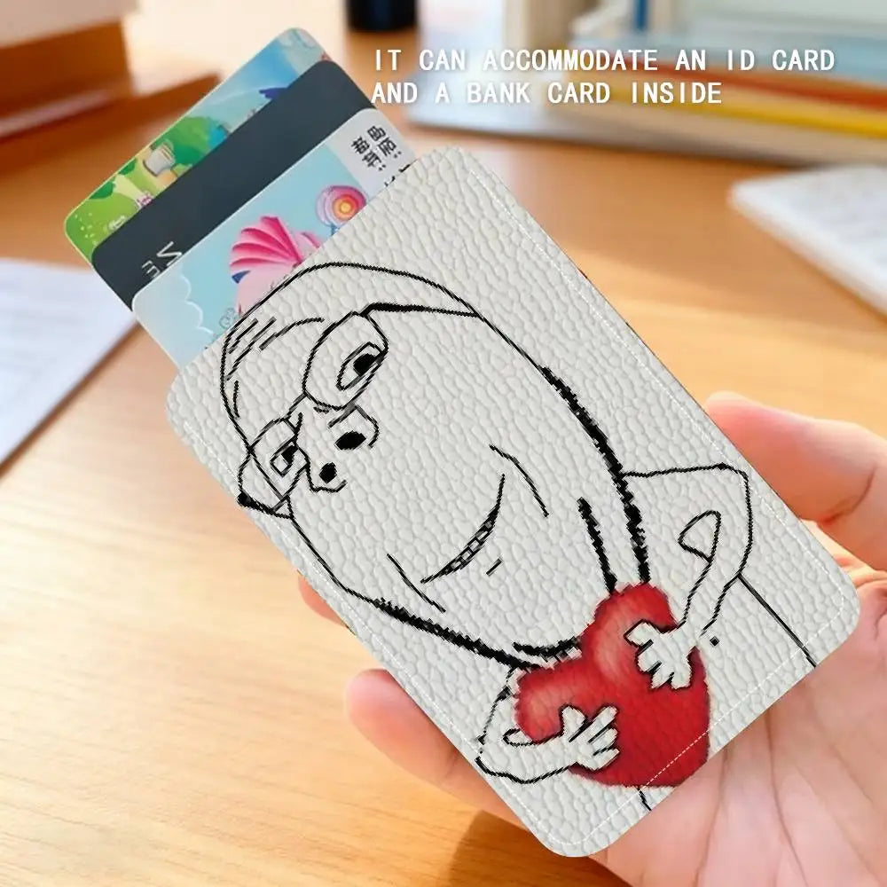"Soyjak" Card Holder Keychain