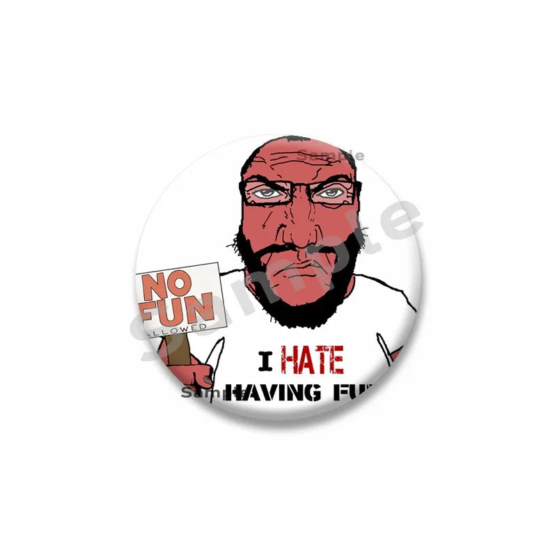 "Wojak" Meme Pin